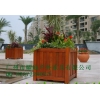 街道木花箱，裝飾木花盆，防腐木制作，防曬防水