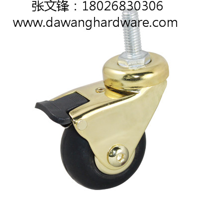 超軟圓胎面橡膠活動絲桿、帶一體全剎腳輪