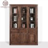 佐必林北美進(jìn)口黑胡桃書(shū)柜三門柜實(shí)木書(shū)櫥可定制組合書(shū)柜書(shū)架