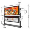 不銹鋼宣傳欄，新型閱報(bào)欄燈箱哪里定做