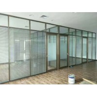 百葉窗隔斷，雙玻璃百葉隔斷，內(nèi)帶百葉玻璃隔斷