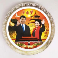 定制人物肖像陶瓷禮品紀(jì)念盤廠家