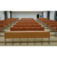 固定式連體培訓(xùn)桌椅，廣東佛山鴻美佳廠家定制培訓(xùn)室培訓(xùn)桌椅