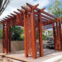 鋁合金涼亭，廊架葡萄架，防腐涼亭，戶外涼亭，新中式?jīng)鐾? onmouseover=