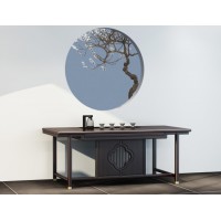 新中式實(shí)木茶臺(tái)，茶桌