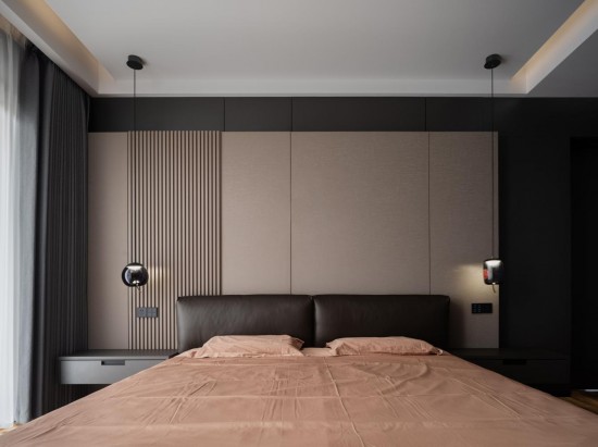 三樓兒子房2-床頭墻板和柜-米拉深灰和佩特拉暖灰LM5012(1)